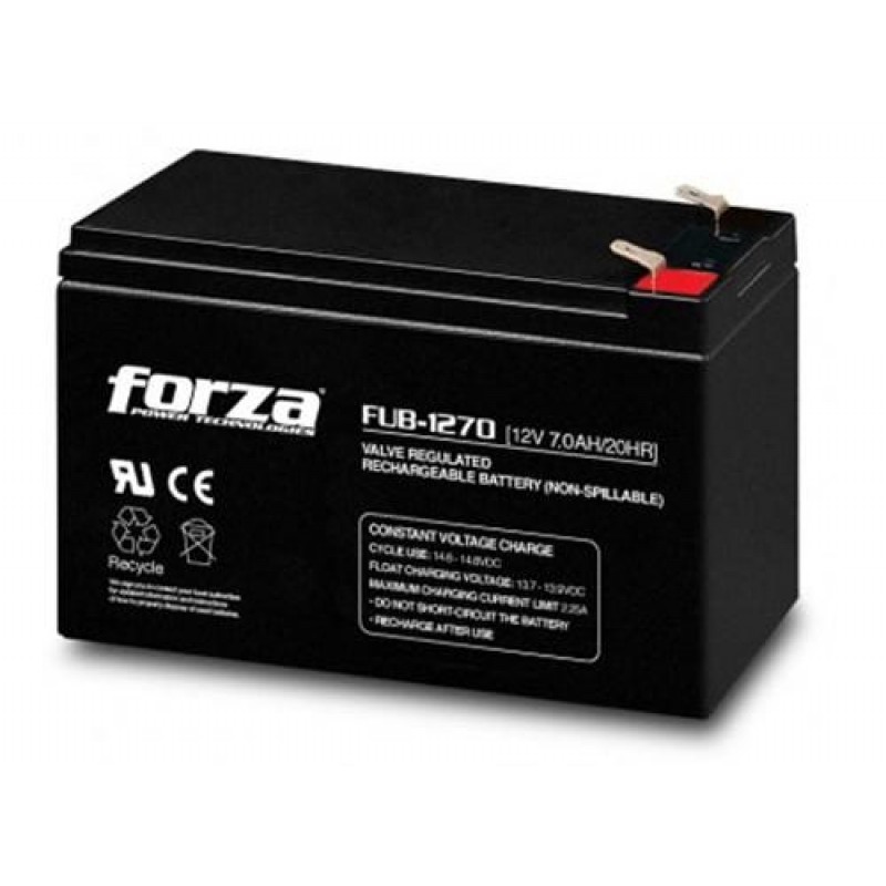 Batería Forza FUB1270, 12V - 7Ah FUB-1270