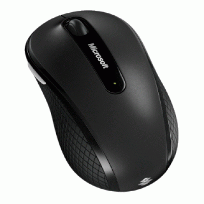 Mouse óptico inalámbrico Microsoft Mobile 4000, 1000 dpi, Grafito, BlueTrack. D5D00003