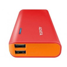 Baterías Cargadores A-Data Pt100 (10000 Mah) Rojo/Naranja Apt100-10000m-5v-Crdor