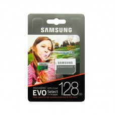 Memoria Samsung MicroSDXC EVO, 128GB, UHS-I, Grado 3, Clase 10, con Adaptador SD.