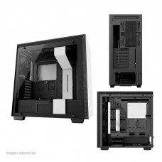 Case NZXT H700i, Mid Tower, Negro/Blanco, Panel lateral transparente, USB 3.1 / 2.0, Audio
