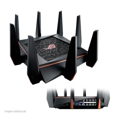 Router Ethernet Wireless Asus RoG Rapture, Tri-Banda, hasta 2167 Mbps, 802.11 a/b/g/n/ac