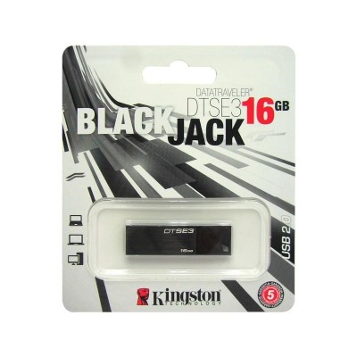 Memoria USB Flash Kingston DataTraveler DTSE3, Black Jack, 16GB, USB 2.0.