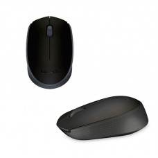 Mouse óptico inalámbrico Logitech M170, ambidiestro, receptor USB, 2.4 GHz, Negro.