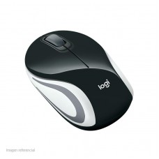 Mini Mouse inalámbrico Logitech M187, 1 000 dpi, 3 botones, Negro, receptor USB, 2.4 GHz.