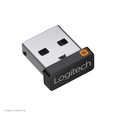 Receptor USB Logitech para Mouse/Teclado, Inalámbrico, Negro/Plata Unifying Receive