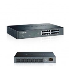 Switch Gigabit Ethernet TP-Link TL-SG1016D, 16 RJ-45 GbE 10/100/1000 Mbps, 13.3 W.