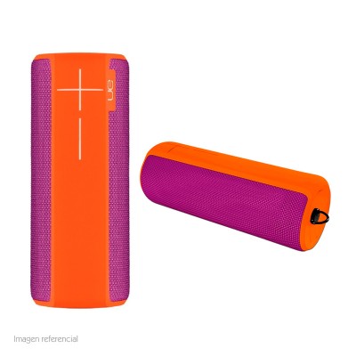 Parlante inalámbrico portátil Logitech UE Boom 2, Bluetooth, Naranja Con purpura