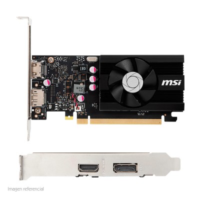 Tarjeta de video MSI Nvidia GeForce GT 1030, 2GB DDR4 64-bit, PCI-e 3.0.