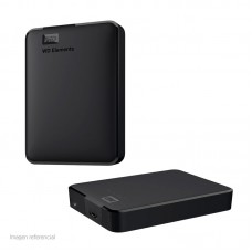 Disco duro externo Western Digital Elements Portable, 4 TB, USB 3.0, negro.