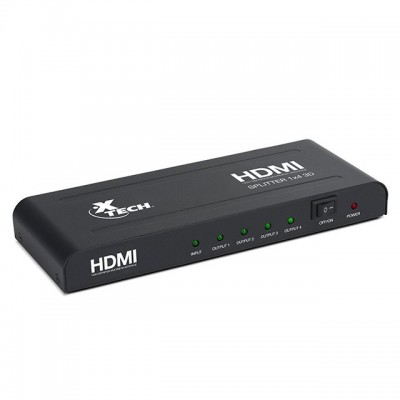 Multiplicador HDMI de 4 salidas con alimentación propia XHA-410
