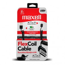 Cable Maxell 347399 Flexcoil 1.82mt Usb A Microusb Musb-333 Blk