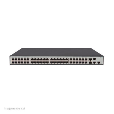 Switch HP 1950-48G-2SFP+-2XGT, 48 puertos RJ-45 LAN GbE, 2 puertos SFP+ 1000/10000 fijos.