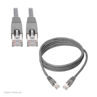 Cable Patch Tripp-Lite Snagless Cat6a 10G (RJ-45 M/M), Gris, 2.13 mts.