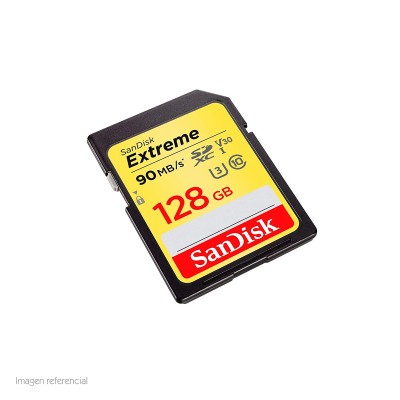 Memoria Flash SDHC SanDisk Extreme, Class10, UHS-I, 128GB
