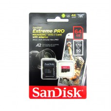 Memoria Flash micro SDXC SanDisk HD, 64GB, UHS-I U3, con adaptador SD, ideal para Videos.