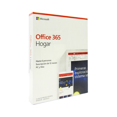 Microsoft Office 365 Home - FPP - Español - Suscripción Anual - Uso No Comercial - 6 Usuarios
