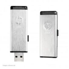 Memoria Flash USB HP V257W, 32GB, USB 2.0, Silver, presentación en colgador.