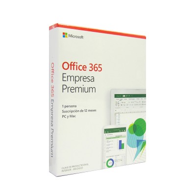 Microsoft Office 365 Business Premium - FPP - Español - 5 equipos - 1 usuario - 1 año.