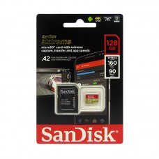 Memoria SanDisk Extreme microSD, 128GB, UHS-I U3, con Adaptador SD.