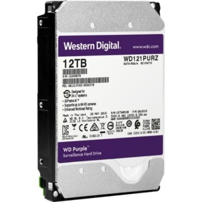 Disco duro Western Digital WD121PURZ, 12TB, SATA 6.0 Gb/s, 7200 RPM, 3.5".