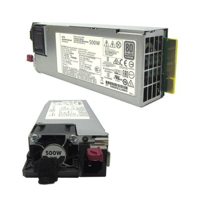 Fuente de alimentación HPE 865408-B21, 500W, 100V-240VAC, 80 Plus Platinum, Hot-Plug.