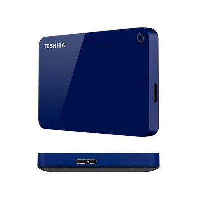Disco duro externo Toshiba Canvio Advance, 4TB, USB 3.0 / 2.0, 2.5", Azul.