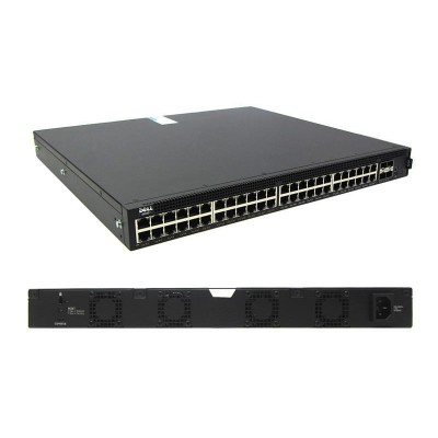 Switch Dell X1052P, 48 RJ-45 GbE, 4 puertos SFP+ 10GbE, PoE+, Smart Web Managed, 1RU.