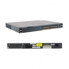 Switch Cisco Catalyst 2960X, 24 RJ-45 GbE, PoE+, 4 SFP GbE, Administrable.