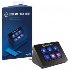 Teclado mini stream deck elgato 10GAI9901, 6 teclas LCD personalizables, USB, Negro