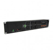 Unidad controladora Haijie CM05-15R, para gabinete HJ-CM02, Timer, 2 + 4 NEMA 5-15R.