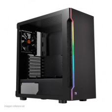 Case Thermaltake H200 TG RGB, Mid Tower, 600W, Negro, USB 3.0, Audio.