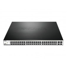 Switch D-Link DGS-1210-52MP, 48 LAN GbE PoE, 4 SFP, Capa 2 / 3