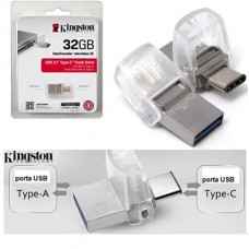 Memoria Flash USB Kingston Data Traveler microDuo 3C, 32GB, Dual USB-A/USB-C