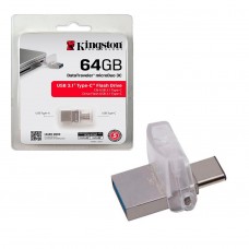 Memoria Flash USB Kingston Data Traveler microDuo 3C, 64GB, Dual USB Tipo-A/USB Tipo-C 3.1
