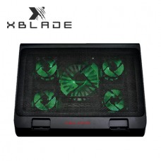 Cooler Xblade P/notebook GLACIUS Iluminado 17" 5 Fan Usb Black