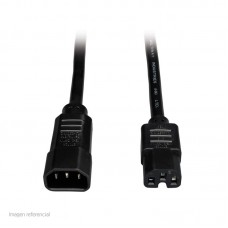 Cable de Poder Tripp-Lite P018-006, C14 a C15, 15A, 100V ~ 250V, 14 AWG, 1.83 mts, Negro.
