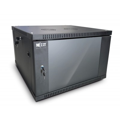 Gabinete de pared Nexxt Solutions SKD fijo y semi-ensamblado - 6U - An600mm Pr450mm