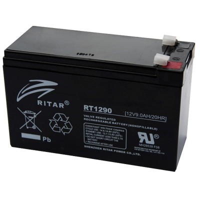 Batería RITAR RT1290 12V 9AH AGM VRLA [ 151 x 65 x 94(100)mm ] F2