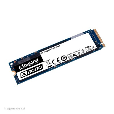 SSD Kingston A2000, 500GB, M.2, 2280, NVMe PCIe Gen 3.0 x4. 2200 MB/s