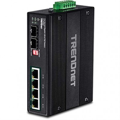 Switch Industrial TRENDnet TI-UPG62, 6 Puertos Gigabit Ultra PoE DIN - Rail