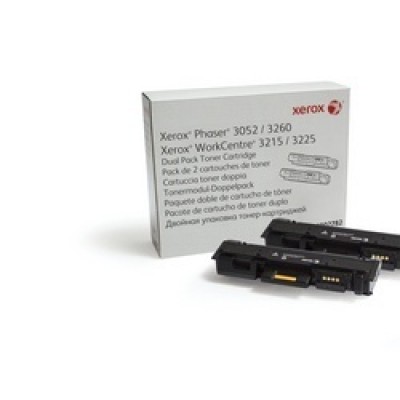 Toner Xerox Phaser 3052/3260 / Wc 3215/3225 Black Dual Pack (6k)