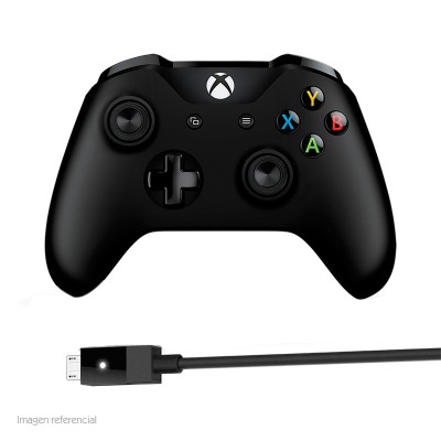 Mando Inalámbrico Microsoft Xbox + Cable para windows, frecuencia 2.4GHz/5GHz, Bluetooth.