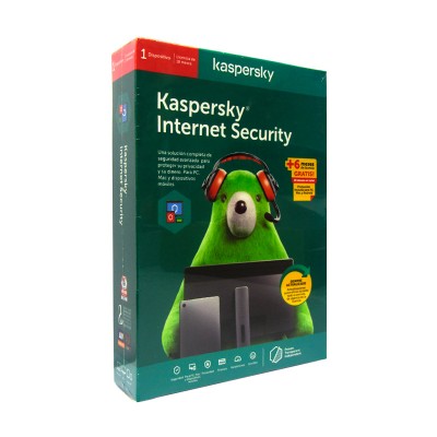 Software Kaspersky Internet Security, Edición 2019, 1PC, Presentación en caja.