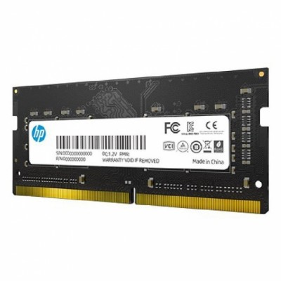 Memoria HP S1 Series, 4GB, DDR4, SO-DIMM, 2666 MHz, 1.2V.