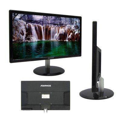 Monitor Advance ADV-195BK, 19.5" Led, 1600x900, HDMI / VGA / Audio.