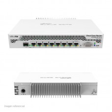 Router Ethernet Mikrotik CCR1009-7G-1C-PC, 7 RJ-45 GbE, 1 Ethernet Combo, PoE.