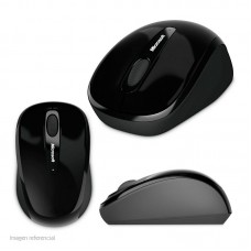 Mouse óptico inalámbrico Microsoft Mobile 3500, transceptor USB, 2.4GHz, negro.