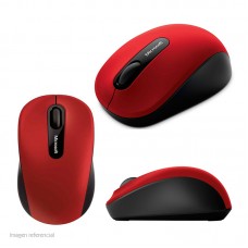 Mouse óptico inalámbrico Microsoft Mobile 3600, Bluetooth, 1000 dpi, BlueTrack, Rojo.