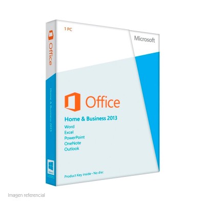 Software Microsoft Office Home and Business 2013, español, DVD.